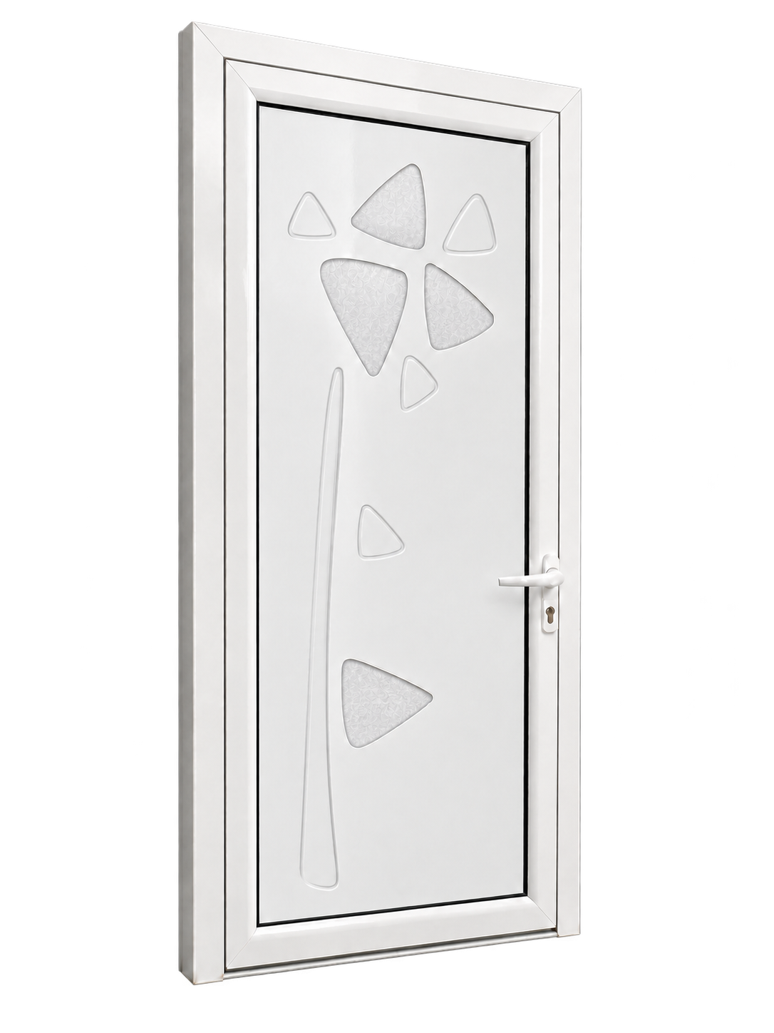 Porte aluminium Campanule, visuel produit préparé
